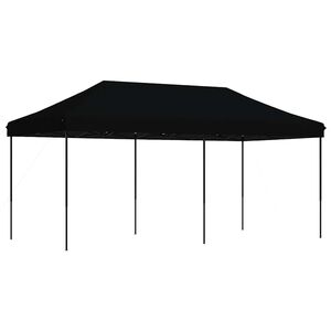 vidaXL foldbart pop up-festtelt 580x292x315 cm sort