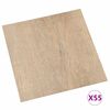 vidaXL Gulvplanker 55 pcs Brun 5,11 m&sup2; PVC