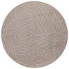 vidaXL Indend&oslash;rs og udend&oslash;rs t&aelig;ppe PALMERAS Beige &Oslash; 120 CM Polyester