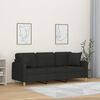 vidaXL 3-personers sofa med puder og hynder 180 cm stof sort