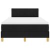 vidaXL Box spring seng med madras Sort 120 x 200 cm Stof