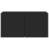 vidaXL væghængt tv-bord 80x30x41 cm sort