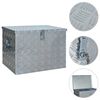 vidaXL aluminiumskasse 610 x 430 x 455 mm s&oslash;lvfarvet