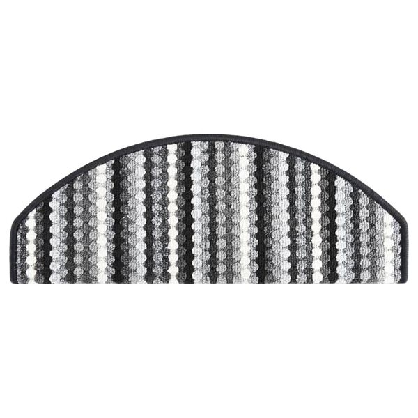 vidaXL selvkl&aelig;bende trappem&aring;tter 15 stk. 65x24x4cm flerfarvet antracit