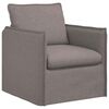 vidaXL Sofa 2 pcs Gr&aring;brun 196 x 82 x 85 cm Stof