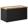 vidaXL plantekasse 80x40x40 cm polyrattan sort