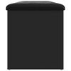 vidaXL opbevaringsb&aelig;nk 102x42x45 cm konstrueret tr&aelig; sort