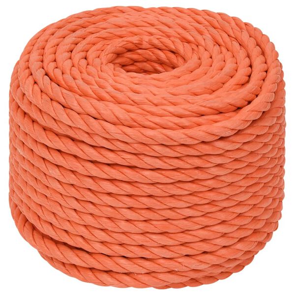 vidaXL arbejdsreb 16 mm 25 m polypropylen orange