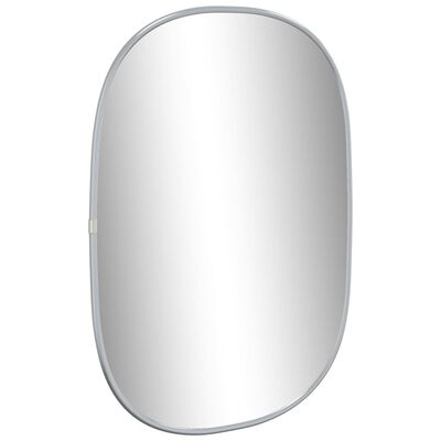vidaXL vægspejl 50x35 cm sølvfarvet