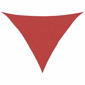 vidaXL solsejl 160 g/m&sup2; 2,5x2,5x3,5 m HDPE r&oslash;d