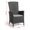 Keter udendørs lænestol Vermont grafitgrå 238452