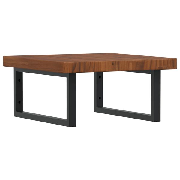 vidaXL badev&aelig;relseshylde st&aring;l og massivt egetr&aelig;