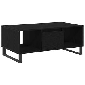 vidaXL Sofabord Sort eg 90 x 50 x 36.5 cm Konstrueret tr&aelig;