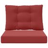 vidaXL Udend&oslash;rs Sofa Pude 2 pcs Vinr&oslash;d Polyester