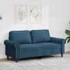 vidaXL 2-personers sofa 140 cm fl&oslash;jl bl&aring;