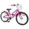 vidaXL B&oslash;rnecykel 18 tommer til 5-7 &aring;r gammel M&oslash;rk pink