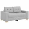 vidaXL Tos&aelig;ders sofa Skygr&aring; 160 cm Stof