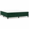 vidaXL Boxspring sengeramme M&oslash;rkegr&oslash;n 160x200 cm Fl&oslash;jl