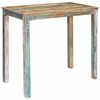 vidaXL Barbord 110 x 55 x 100 cm Solid genvundet tr&aelig; Flerfarvet