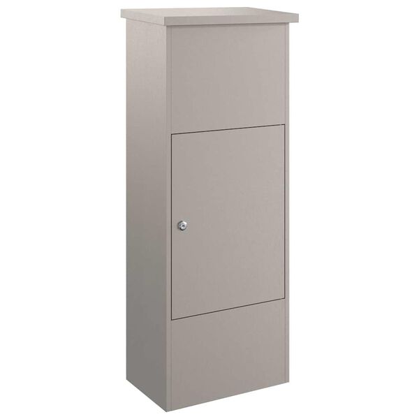 vidaXL Pakke drop boks med d&oslash;r Rusten 44,5 x 29 x 110,5 cm Cortenst&aring;l