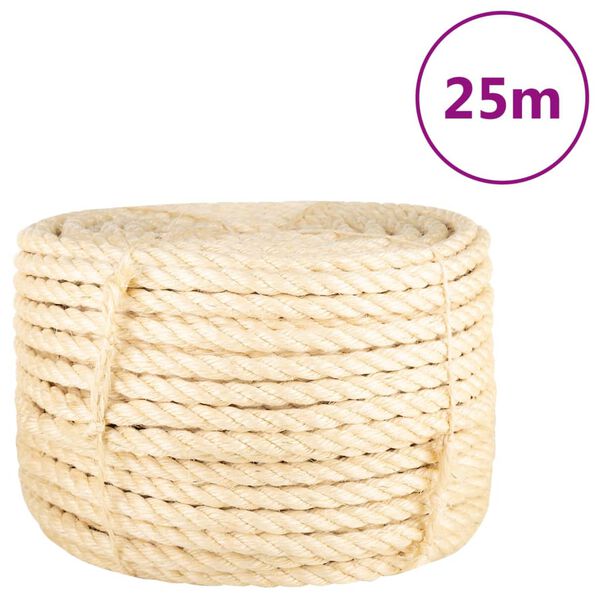 vidaXL reb 100 % sisal 16 mm 25 m