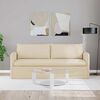 vidaXL Sofa Creme 196 x 82 x 85 cm Stof