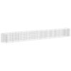vidaXL gabion-h&oslash;jbed 470x50x50 cm galvaniseret jern