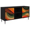 vidaXL TV-skab BONN 102 x 33 x 51 cm Sort eg Konstrueret tr&aelig;