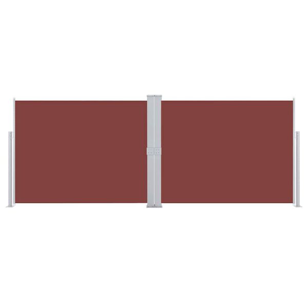 vidaXL sammenrullelig sidemarkise 140 x 1000 cm brun