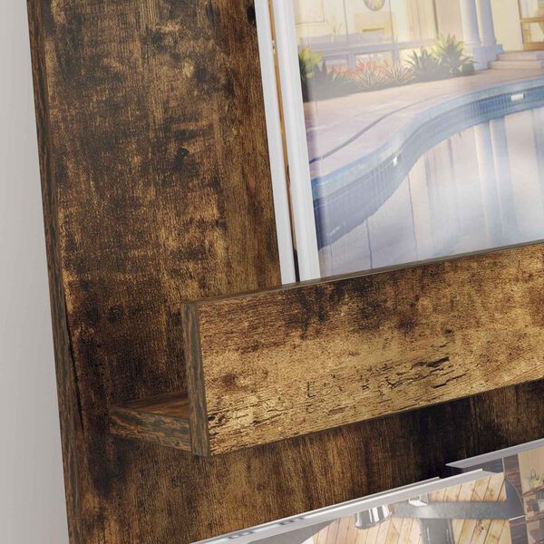 vidaXL Magasin Rack R&oslash;get eg 51 x 11 x 102 cm Konstrueret tr&aelig;