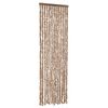 vidaXL flueforh&aelig;ng 56x200 cm chenille beige og m&oslash;rkebrun