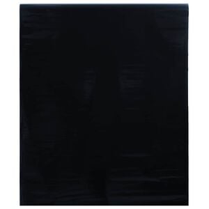 vidaXL vinduesfolie 45x500 cm PVC matteret sort