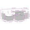 vidaXL sofas&aelig;t til haven 8 dele med hynder polyrattan beige