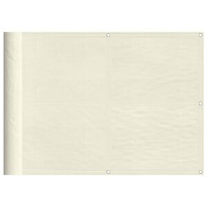 vidaXL altanafsk&aelig;rmning 75x800 cm 100 % polyester cremefarvet