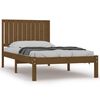 vidaXL sengeramme 100x200 cm massivt fyrretr&aelig; gyldenbrun
