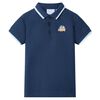 Poloshirt til b&oslash;rn str. 92 m&oslash;rkebl&aring;