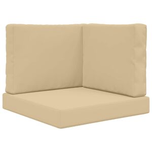 vidaXL Udend&oslash;rs Sofa Pude 3 pcs Beige Polyester