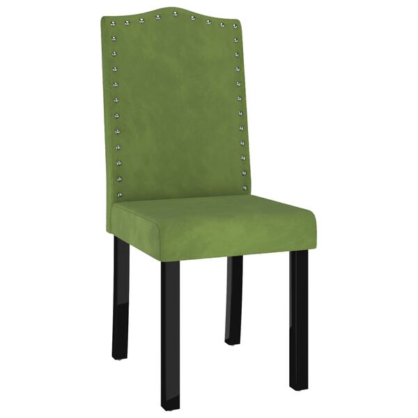 vidaXL spisebordsstole 6 stk. fl&oslash;jl lysegr&oslash;n