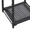 vidaXL opbevaringsreol 30x30x120 cm polyrattan sort