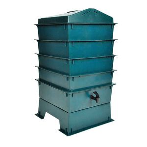 vidaXL ormefabrik med 4 bakker 42x42x60 cm
