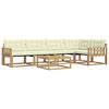 vidaXL Udend&oslash;rs sofagruppe 6 pcs Hvid og cremefarvet 79 x 79 x 37 cm