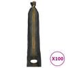 vidaXL sands&aelig;kke 100 stk. 103x25 cm HDPE m&oslash;rkegr&oslash;n