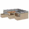 vidaXL Havesofa S&aelig;t 9 stk. Beige og gr&aring;