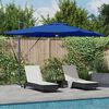 vidaXL Roma Parasol Blå 286 x 285 x 270 cm Aluminium og Polyester