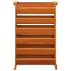 vidaXL plantev&aelig;g 69x40x101,5 cm 6 niveauer massivt fyrretr&aelig; gyldenbrun