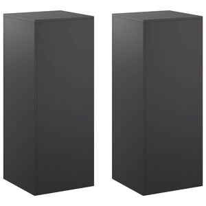 vidaXL Planteholder 2 stk. Sort 40 x 40 x 100 cm St&aring;l