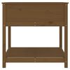 vidaXL plantekasse med hylde82,5x82,5x81cm massivt fyrretr&aelig; gyldenbrun
