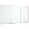 vidaXL magnetisk whiteboard 180x80x1,7 cm foldbart aluminium