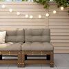 vidaXL midtermodul til sofa massivt fyrretr&aelig; gyldenbrun