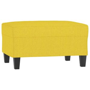 vidaXL fodskammel 70x55x41 cm stof lysegul